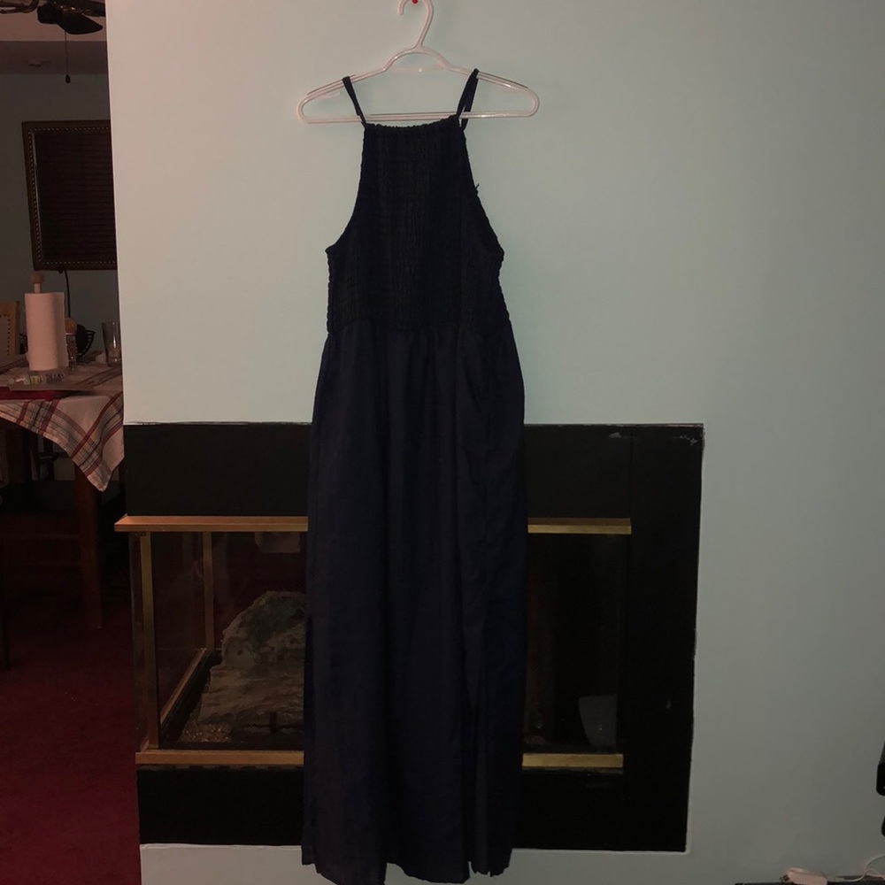 Navy blue maxi dress